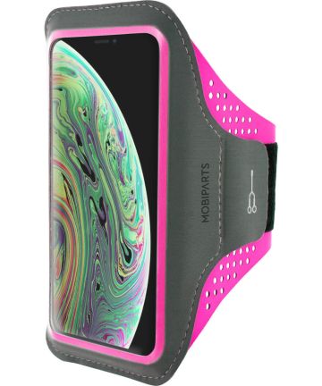 Mobiparts Comfort Fit Armband Apple iPhone XS / X Sporthoesje Roze Sporthoesjes