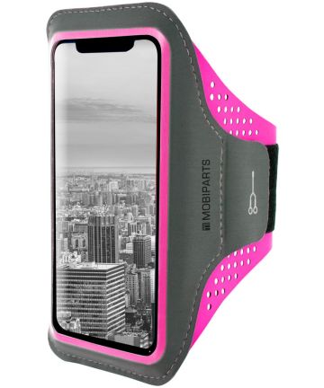 Mobiparts Comfort Fit Armband Apple iPhone XR Sporthoesje Roze Sporthoesjes