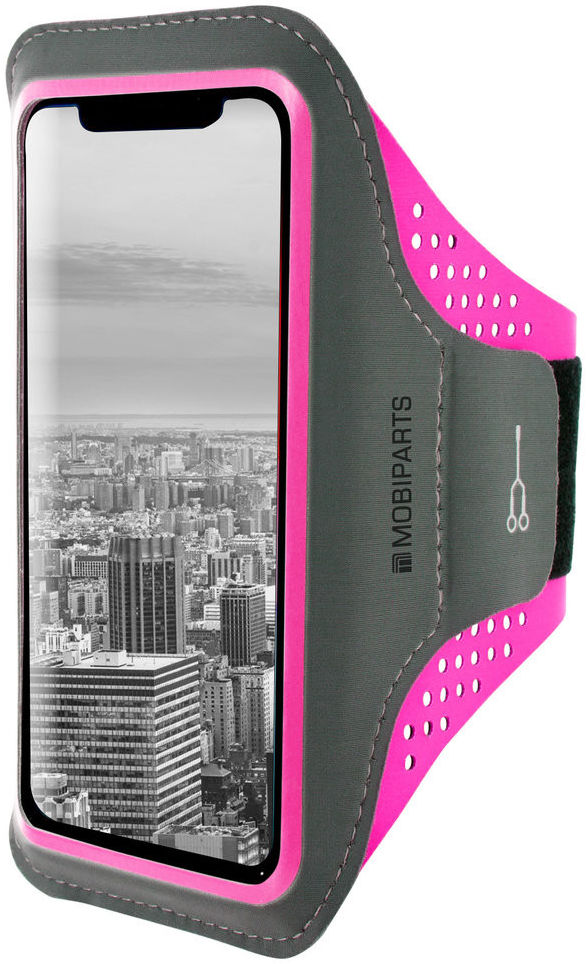 Mobiparts Comfort Fit Armband Apple iPhone XR Sporthoesje Roze afbeelding 1