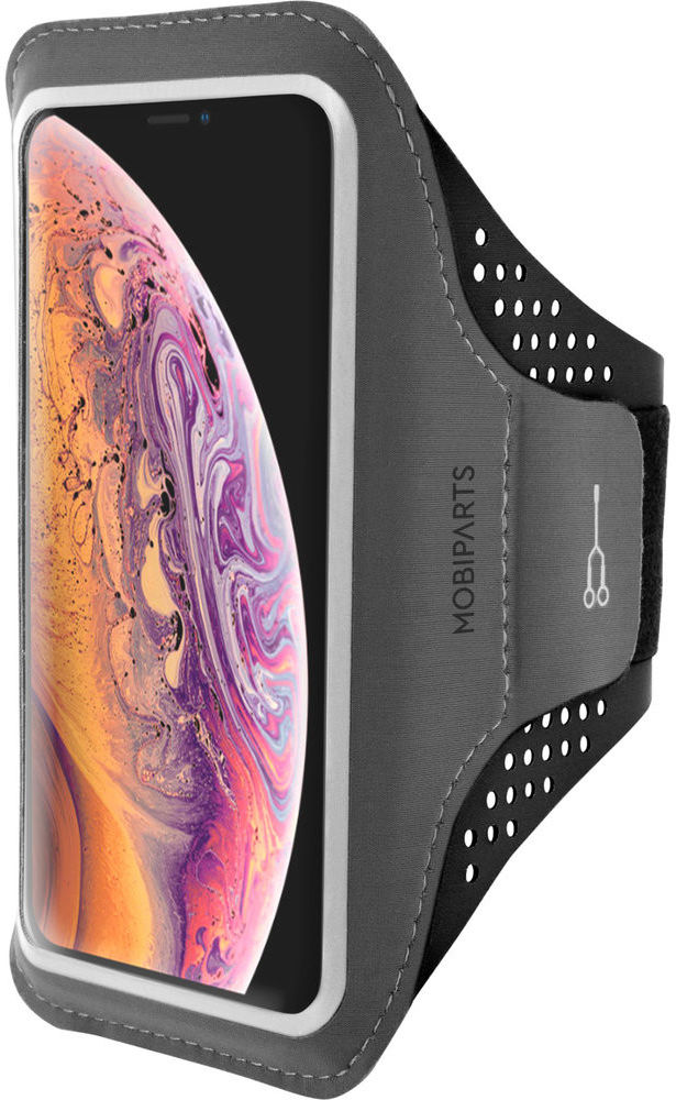 Mobiparts Comfort Fit Armband Apple iPhone XS Max Sporthoesje Zwart afbeelding 1