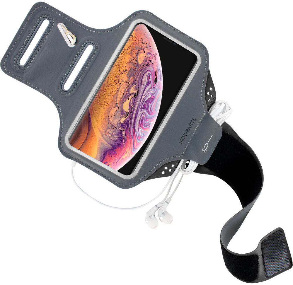 Mobiparts Comfort Fit Armband Apple iPhone XS Max Sporthoesje Zwart afbeelding 2