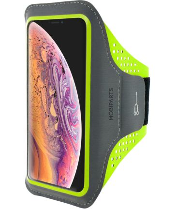 Mobiparts Comfort Fit Sport Armband Apple iPhone XS Max Groen Sporthoesjes