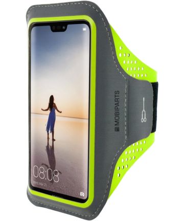 Mobiparts Comfort Fit Sport Armband Huawei P20 Lite Groen Sporthoesjes