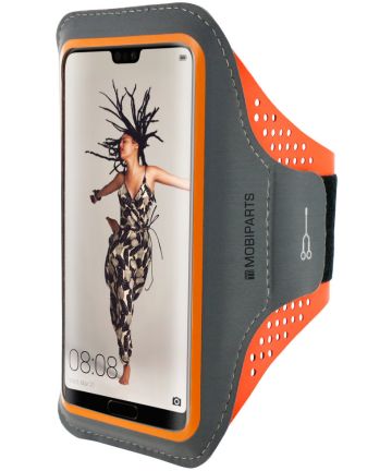 Mobiparts Comfort Fit Sport Armband Huawei P20 Sporthoesje Oranje Sporthoesjes