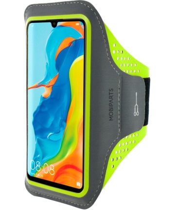 Mobiparts Comfort Fit Sport Armband Huawei P30 Lite Groen Sporthoesjes