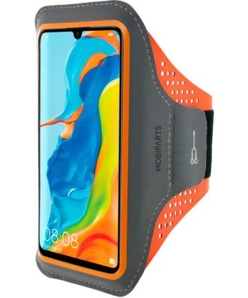 Mobiparts Comfort Fit Sport Armband Huawei P30 Lite Oranje Sporthoesjes