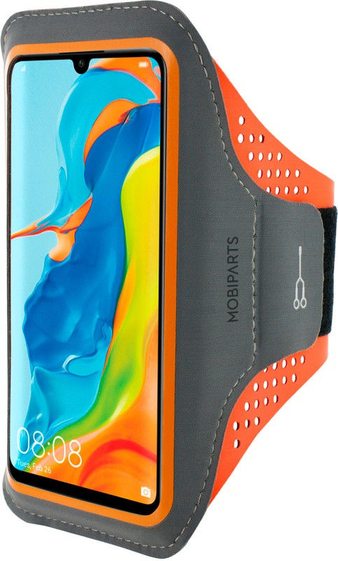 Mobiparts Comfort Fit Sport Armband Huawei P30 Lite Oranje afbeelding 1