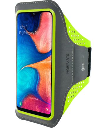 Mobiparts Comfort Fit Sport Armband Samsung Galaxy A20e Groen Sporthoesjes