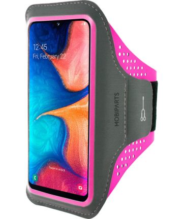 Mobiparts Comfort Fit Sport Armband Samsung Galaxy A20e Roze Sporthoesjes