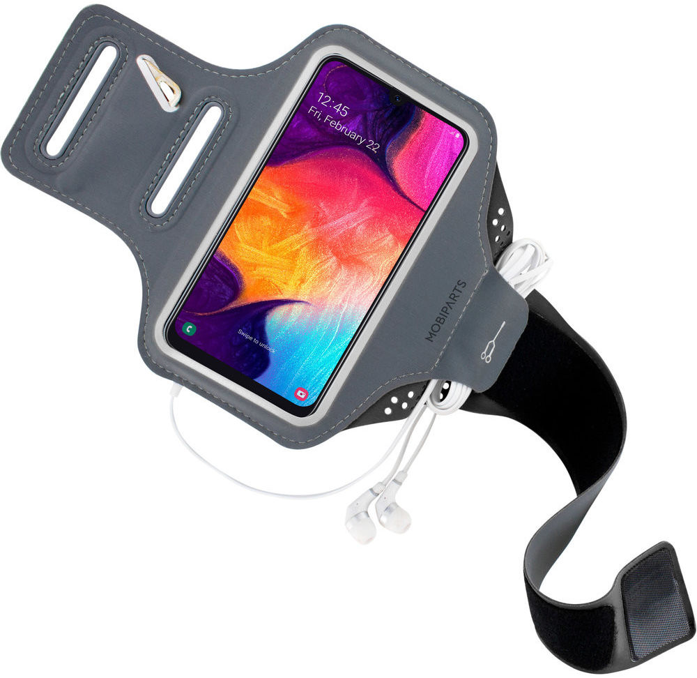 Mobiparts Comfort Fit Armband Samsung Galaxy A40 Sporthoesje Zwart afbeelding 2