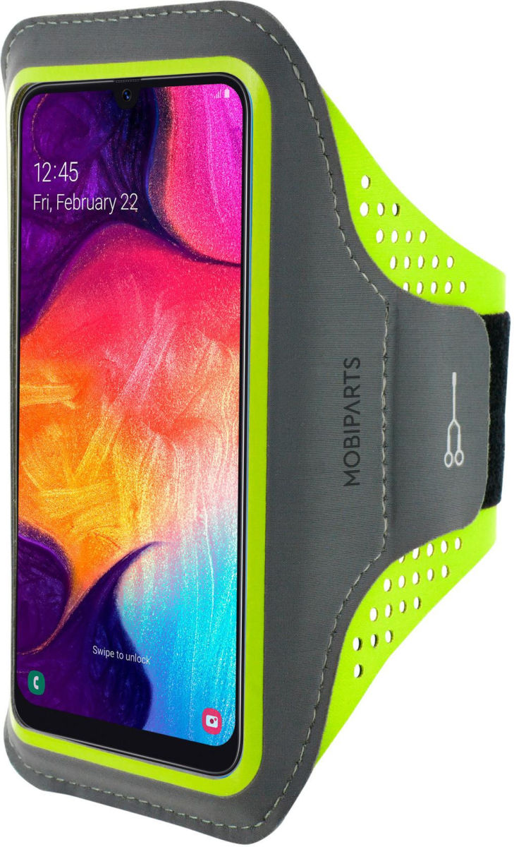 Mobiparts Comfort Fit Armband Samsung A50 / A30S Sporthoesje Groen afbeelding 1