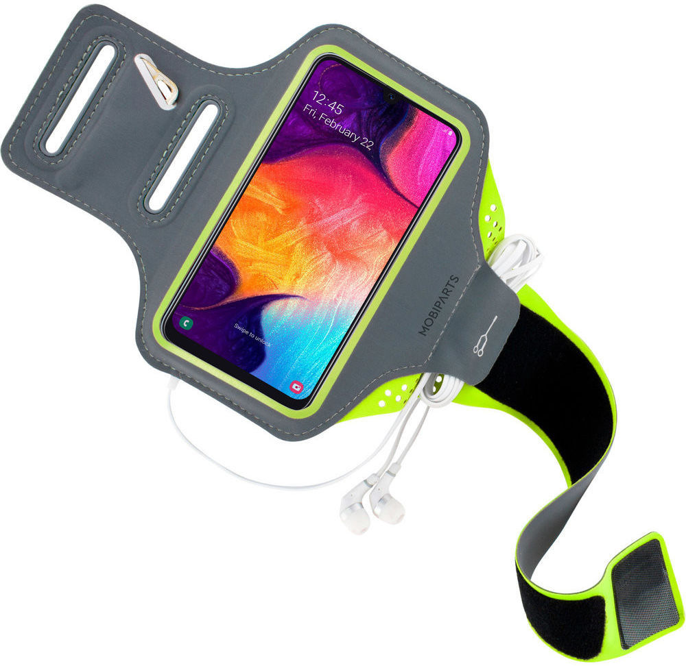 Mobiparts Comfort Fit Armband Samsung A50 / A30S Sporthoesje Groen afbeelding 2