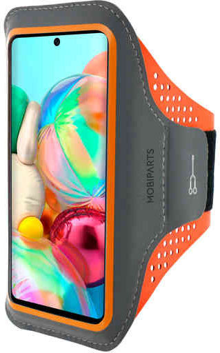 Mobiparts Comfort Fit Armband Samsung Galaxy A71 Sporthoesje Oranje afbeelding 1
