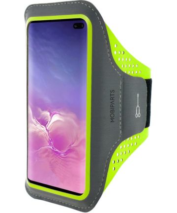 Mobiparts Comfort Fit Armband Samsung S10 Plus Sporthoesje Groen Sporthoesjes