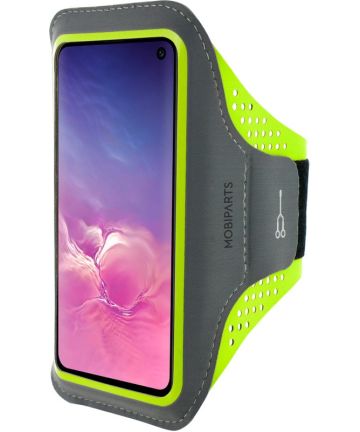 Mobiparts Comfort Fit Sport Armband Samsung Galaxy S10e Groen Sporthoesjes