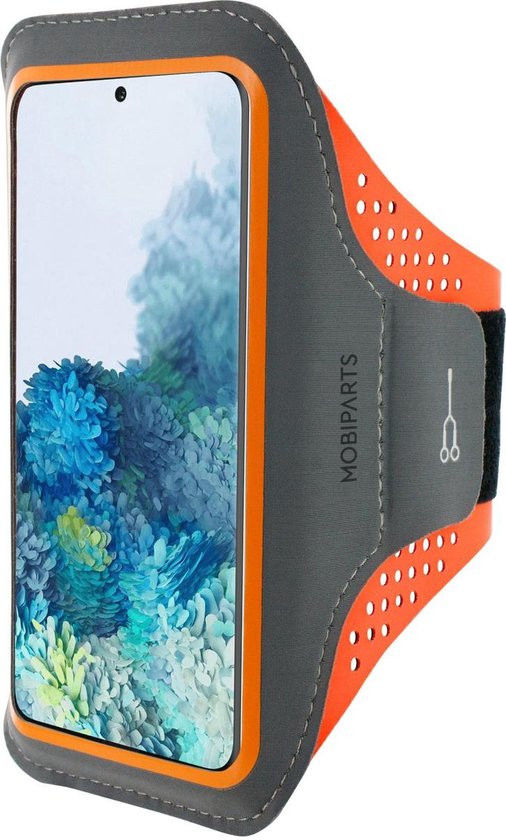 Mobiparts Comfort Fit Armband Samsung Galaxy S20 Sporthoesje Oranje afbeelding 1
