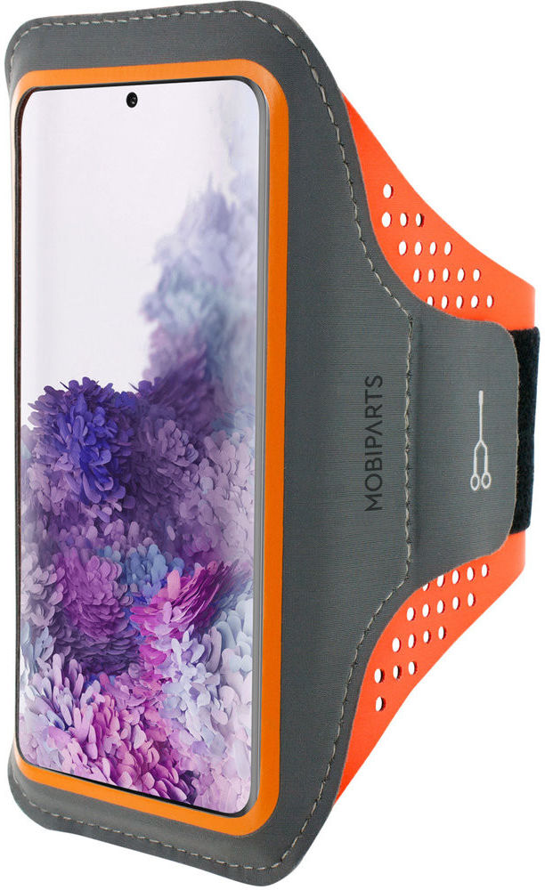 Mobiparts Comfort Fit Armband Samsung S20 Plus Sporthoesje Oranje afbeelding 1