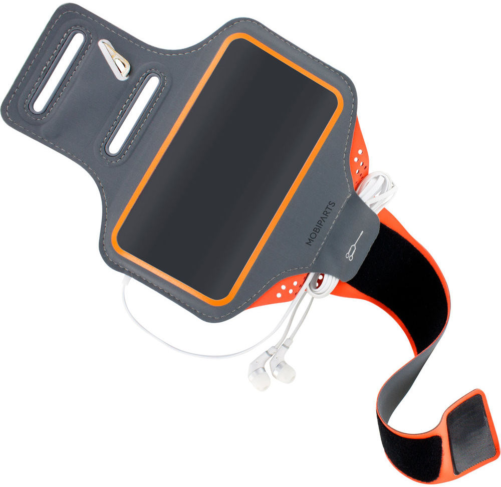 Mobiparts Comfort Fit Armband Samsung S20 Plus Sporthoesje Oranje afbeelding 2