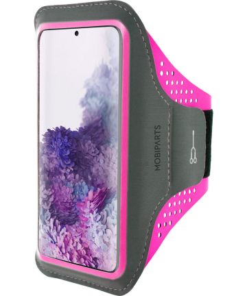 Mobiparts Comfort Fit Sport Armband Samsung Galaxy S20 Plus Roze Sporthoesjes