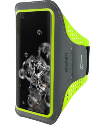 Mobiparts Comfort Fit Sport Armband Samsung Galaxy S20Ultra Groen Sporthoesjes