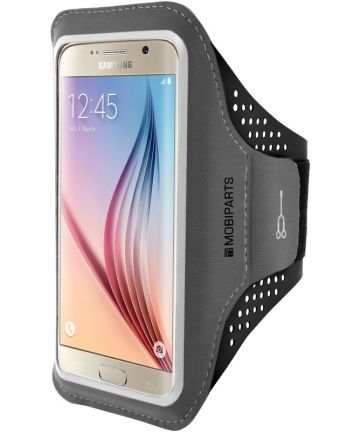Mobiparts Comfort Fit Sport Armband Samsung Galaxy S5/S6 Zwart Sporthoesjes
