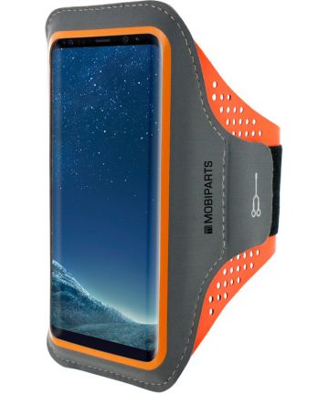 Mobiparts Comfort Fit Sport Armband Samsung Galaxy S8 Oranje Sporthoesjes