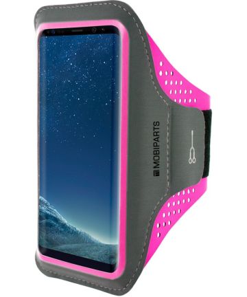Mobiparts Comfort Fit Sport Armband Samsung Galaxy S8 Roze Sporthoesjes