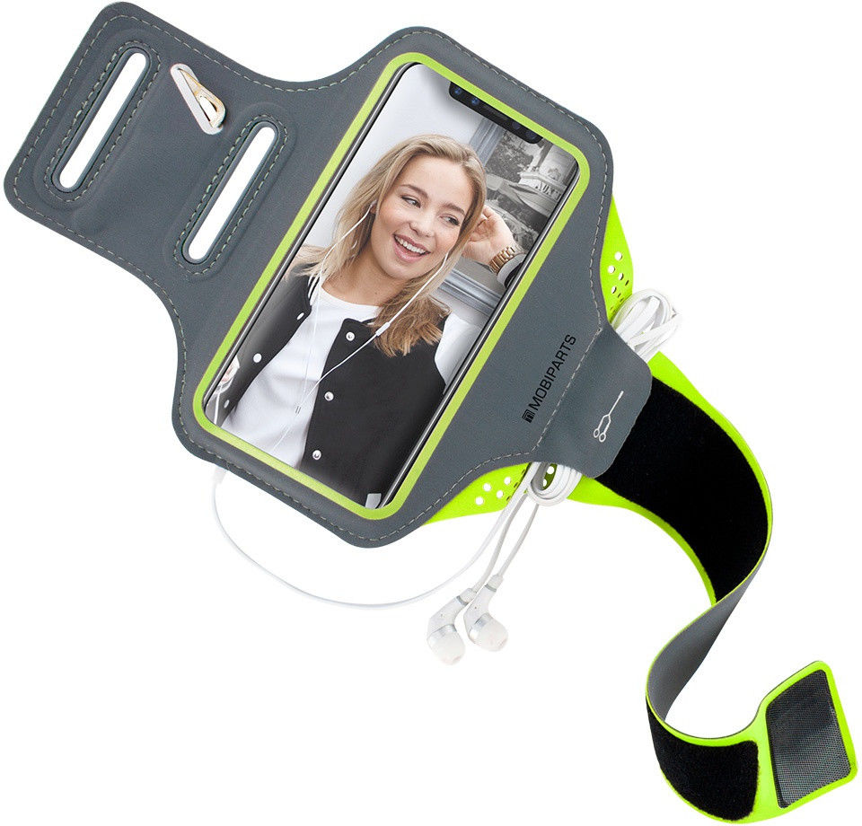 Mobiparts Comfort Fit Armband Samsung S9 Plus Sporthoesje Groen afbeelding 2