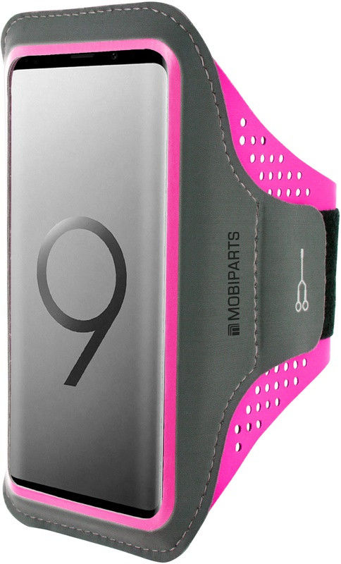 Mobiparts Comfort Fit Sport Armband Samsung Galaxy S9 Plus Roze afbeelding 1