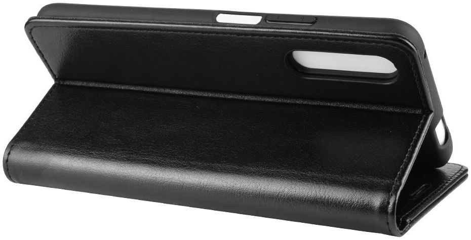 Huawei P Smart Pro Book Case Wallet Hoesje Kunst leer Zwart afbeelding 7