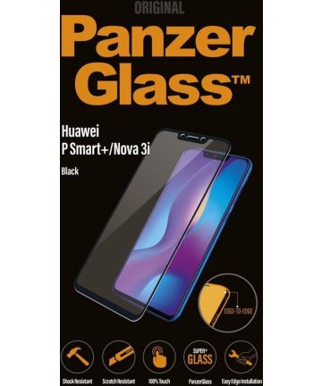 PanzerGlass Huawei P Smart Plus Case Friendly Screenprotector Zwart Screen Protectors