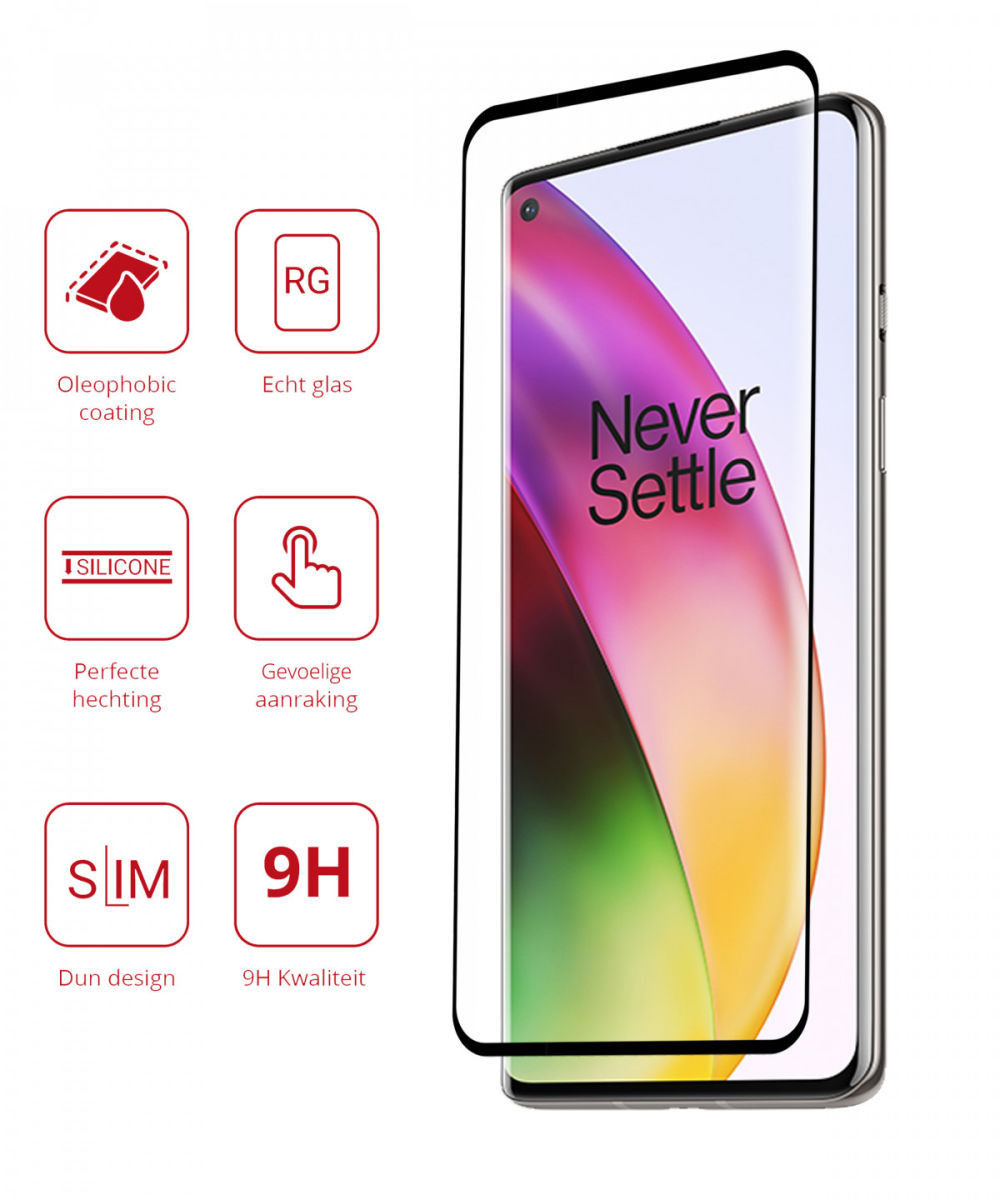 Rosso OnePlus 8 9H Tempered Glass Screen Protector afbeelding 2