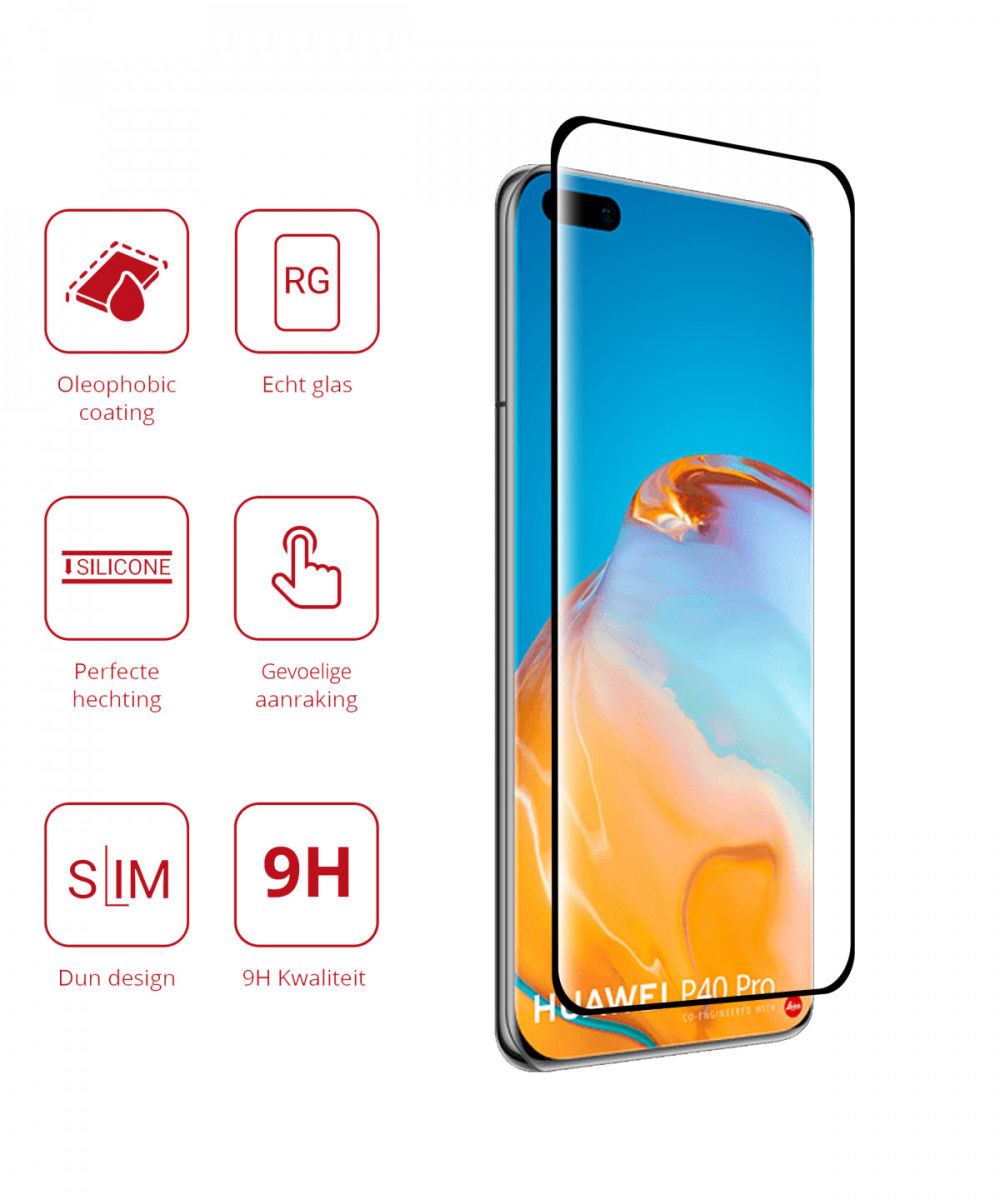 Rosso Huawei P40 Pro 9H Tempered Glass Screen Protector afbeelding 2