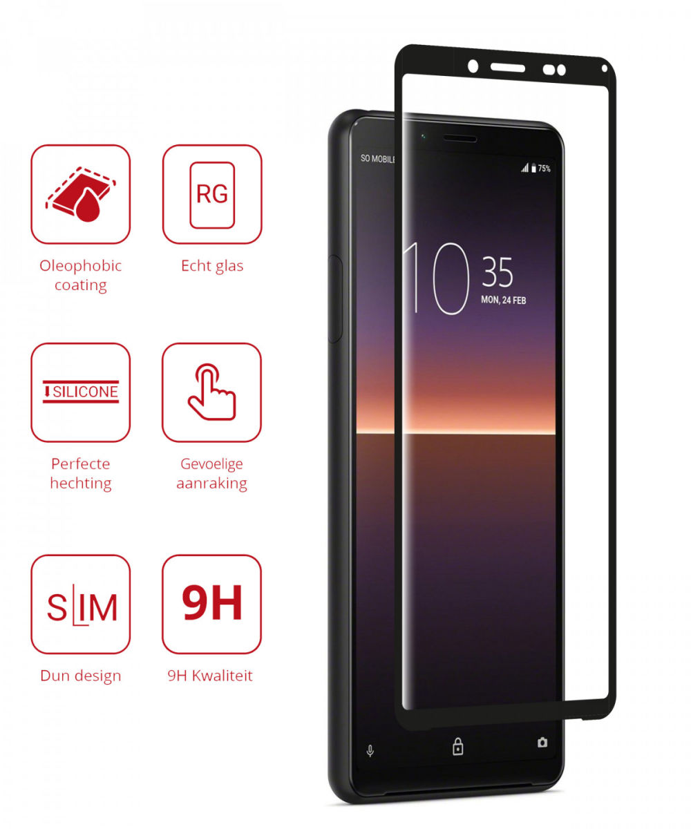 Rosso Sony Xperia 1 II 9H Tempered Glass Screen Protector afbeelding 2