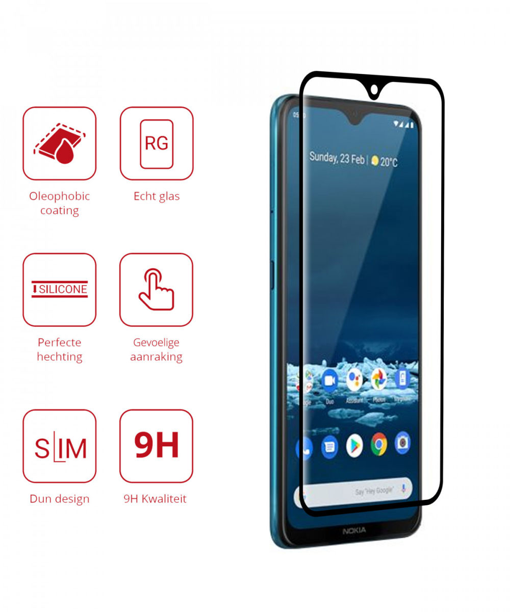 Rosso Nokia 5.3 9H Tempered Glass Screen Protector afbeelding 2