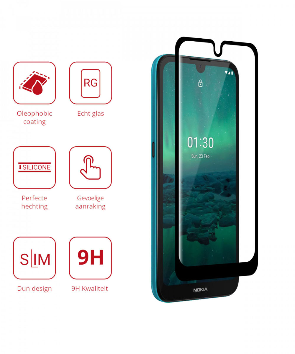 Rosso Nokia 1.3 9H Tempered Glass Screen Protector afbeelding 2