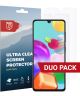 Rosso Samsung Galaxy A41 Ultra Clear Screen Protector Duo Pack