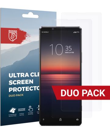 Rosso Sony Xperia 1 II Ultra Clear Screen Protector Duo Pack Screen Protectors