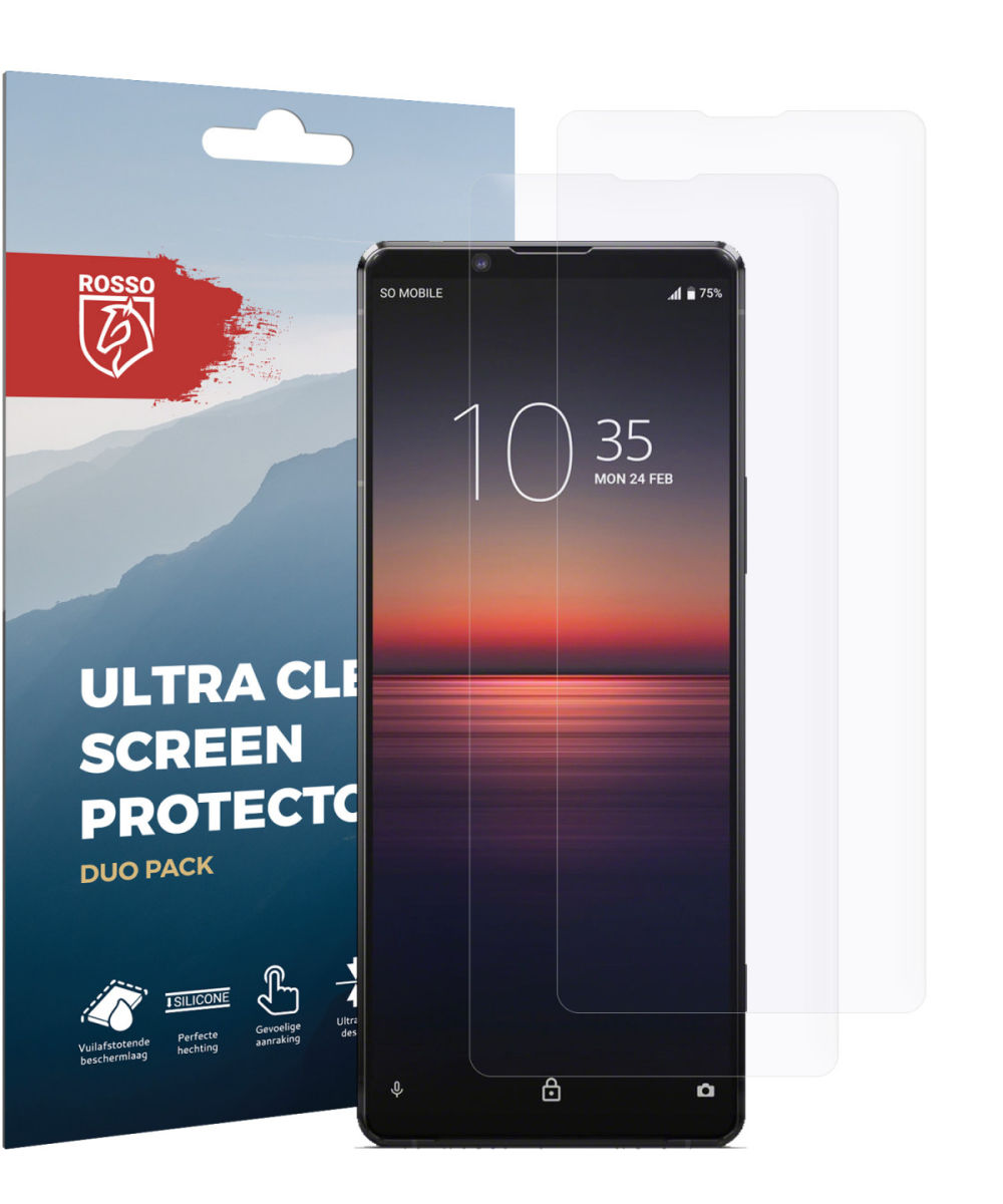 Rosso Sony Xperia 1 II Ultra Clear Screen Protector Duo Pack afbeelding 10