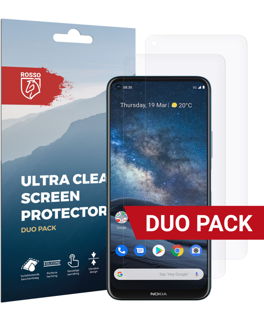Rosso Nokia 8.3 Ultra Clear Screen Protector Duo Pack afbeelding 1