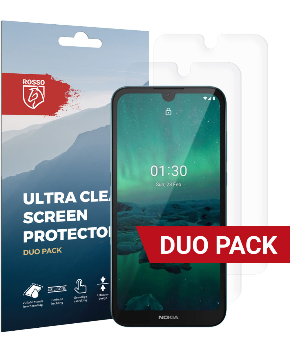 Rosso Nokia 1.3 Ultra Clear Screen Protector Duo Pack afbeelding 1