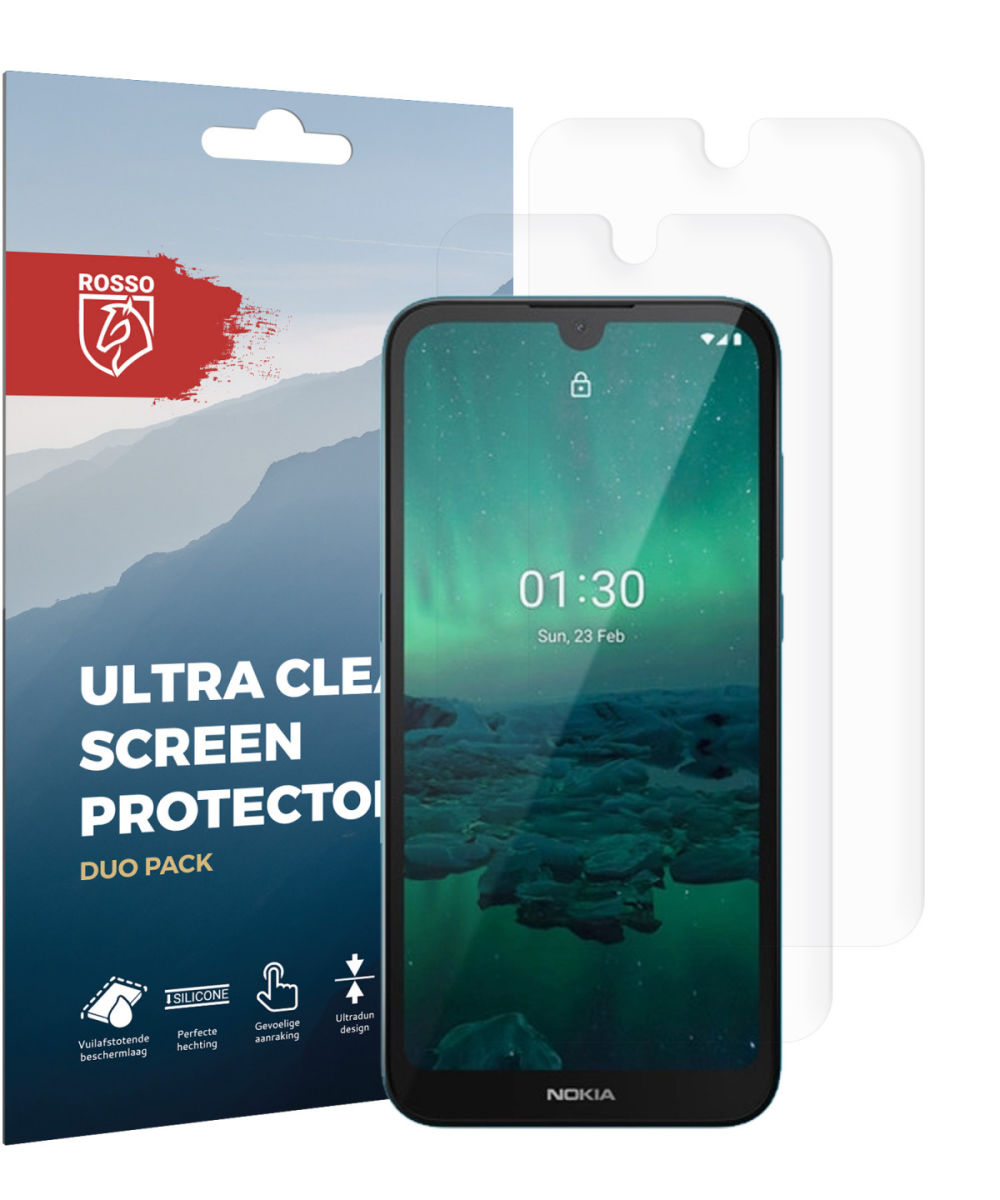 Rosso Nokia 1.3 Ultra Clear Screen Protector Duo Pack afbeelding 6