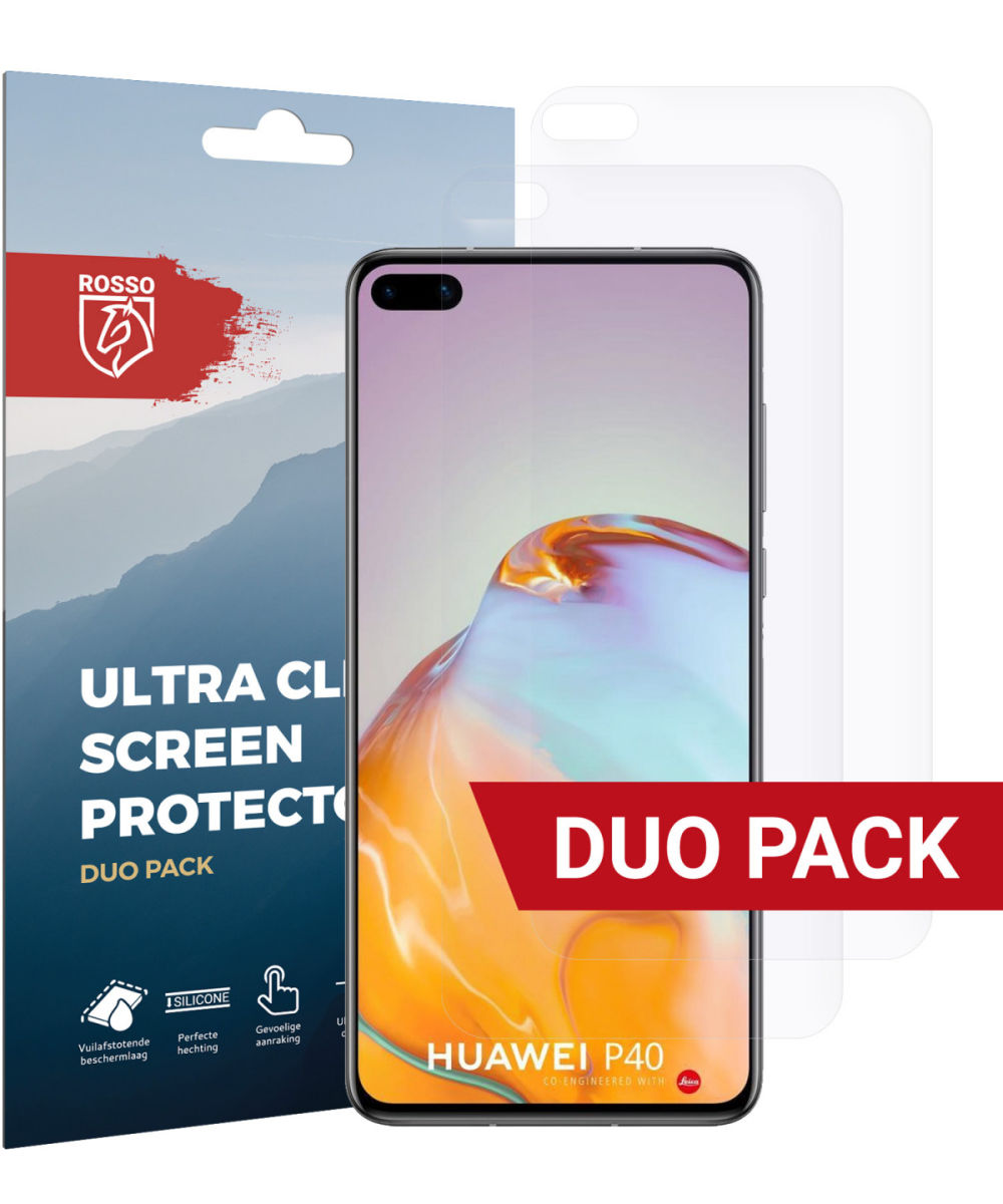 Rosso Huawei P40 Ultra Clear Screen Protector Duo Pack afbeelding 1