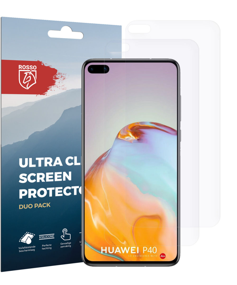 Rosso Huawei P40 Ultra Clear Screen Protector Duo Pack afbeelding 9