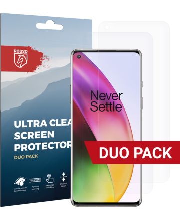 Rosso OnePlus 8 Ultra Clear Screen Protector 2-Pack Screen Protectors