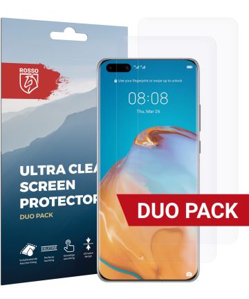 Rosso Huawei P40 Pro Ultra Clear Screen Protector Duo Pack Screen Protectors