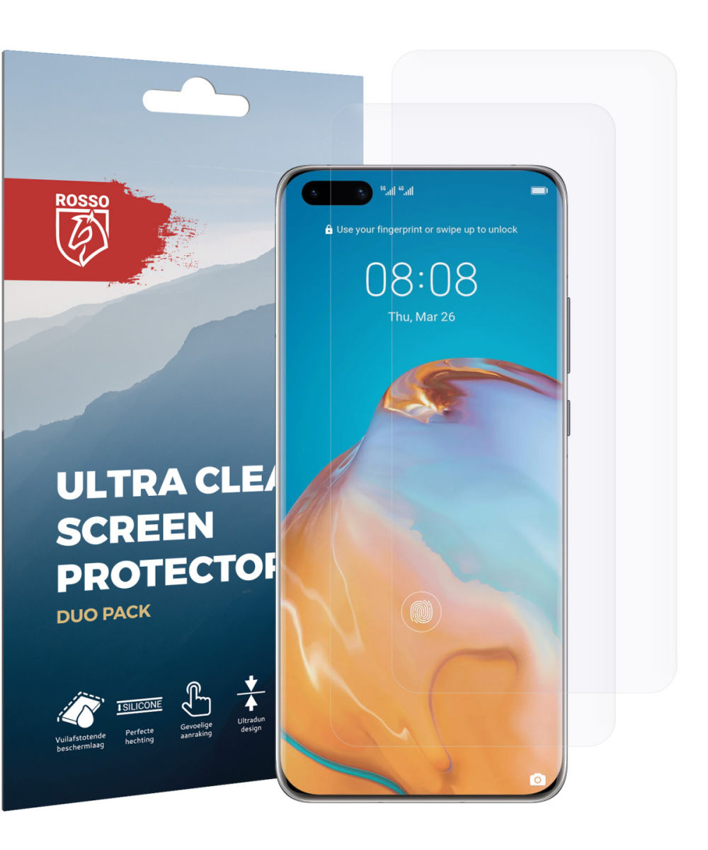 Rosso Huawei P40 Pro Ultra Clear Screen Protector Duo Pack afbeelding 9