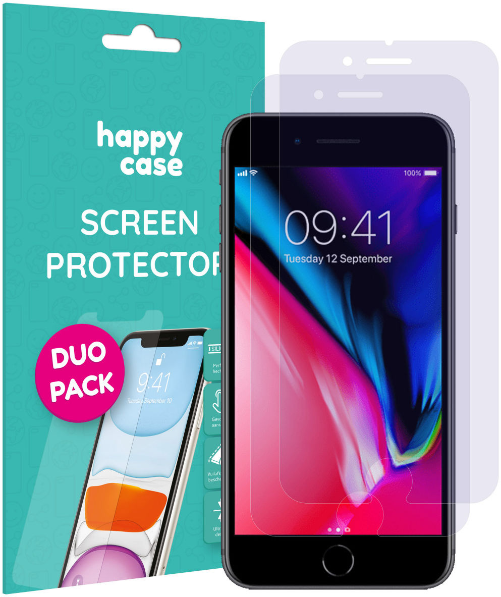 HappyCase Apple iPhone 8 Screen Protector Duo Pack afbeelding 1