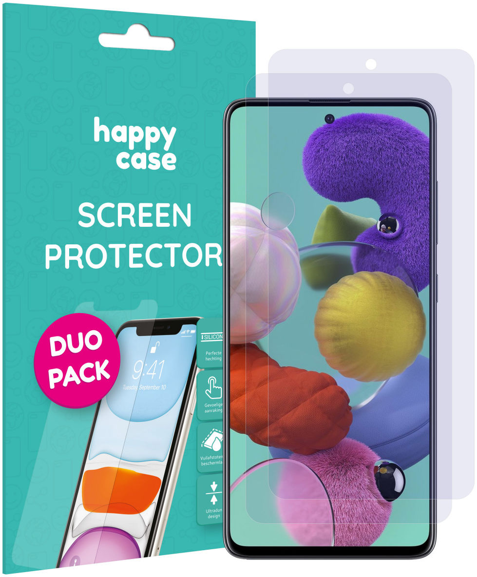 HappyCase Samsung Galaxy A51 Screen Protector Duo Pack afbeelding 1