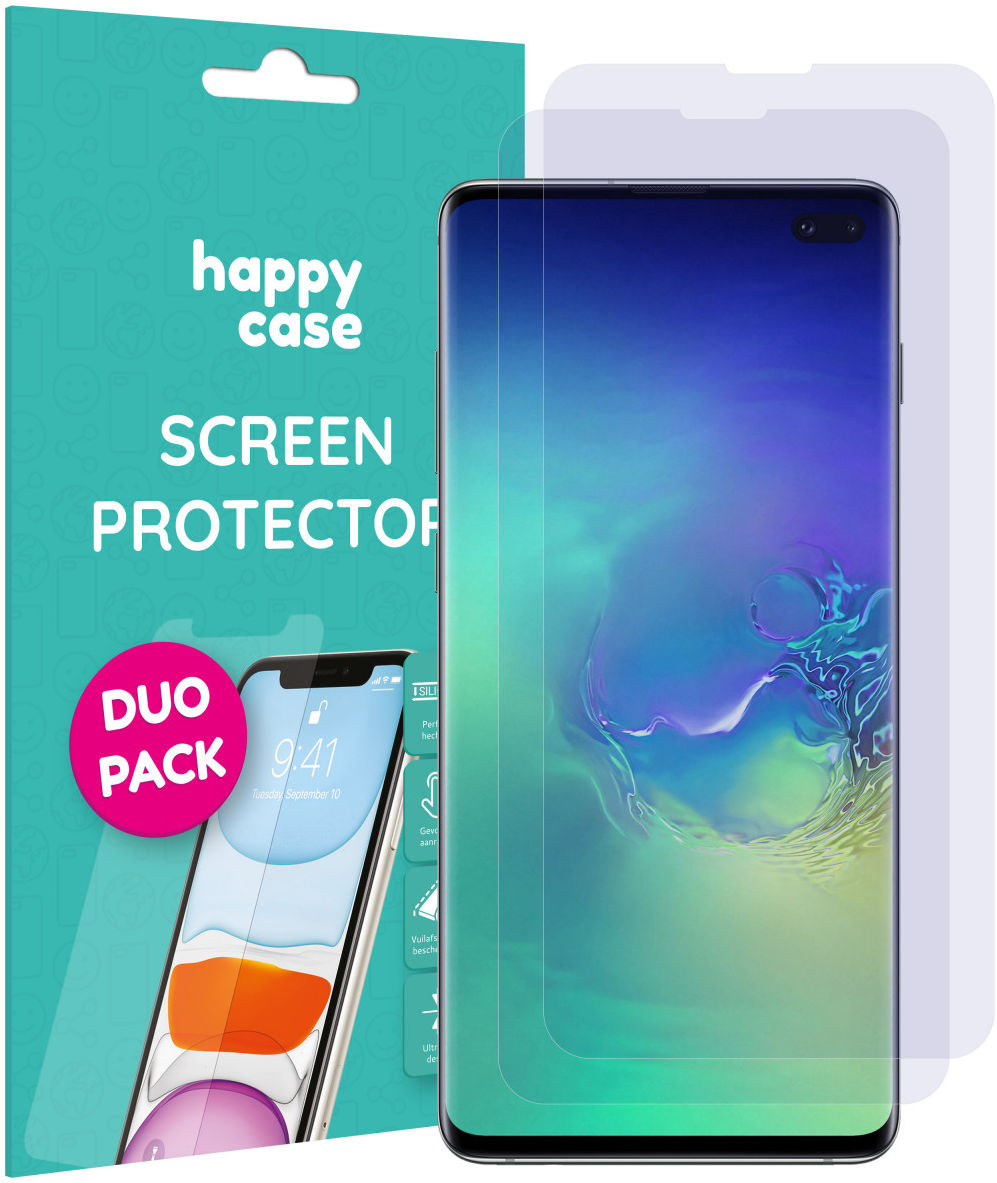 HappyCase Samsung Galaxy S10 Plus Screen Protector Duo Pack afbeelding 1